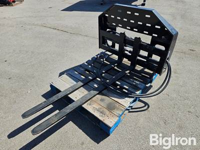 2025 GIYI SF60 Skid Steer Hydraulic Side Shift Forks, 3" x 59", 2,645 Lb Capacity