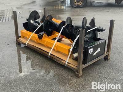 2026 GIYI Skid Steer Post Hole Digger w/3 Augers