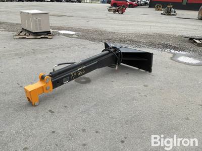 2025 GIYI TBL47 7' Hydraulic Telescopic Boom Skid Steer Attachment, Universal Mounting Plate