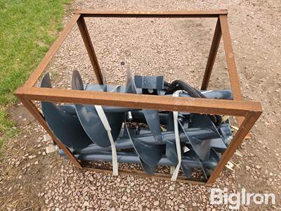Handy Hydraulic Auger Skid Steer Attachment, Universal Mount, 8"/12"/18" Augers