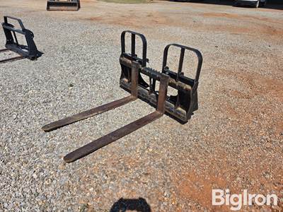 HLA Attachments HD55BO500 Skid Steer Pallet Forks 48" Quick Attach