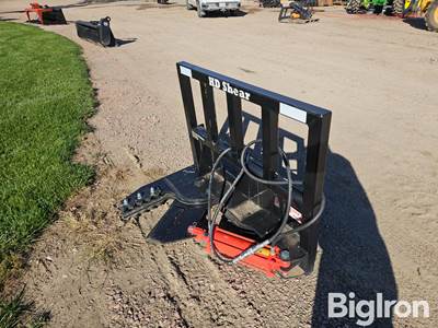 2026 Industrias America Heavy Duty Tree Shear/Puller Skid Steer Attachment, Universal Mounting Plate