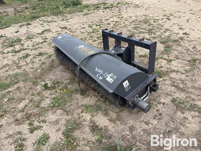 JCT 72" Rotary Broom Skid Steer Attachment, Standard Flow