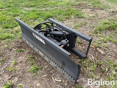 Used JCT 72" Skid Steer Snow Plow Blade, Tilts Both Directions
