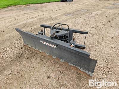 JCT 6' Hydraulic Angle Dozer/Snow Blade Universal Skid Steer Attachment