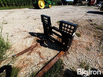 Jenkins Skid Steer Pallet Forks, Walk-Through Front, 48" Forks