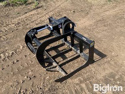 JMR 48" Root Grapple Skid Steer Attachment, Universal Mount, Auxiliary Hydraulics