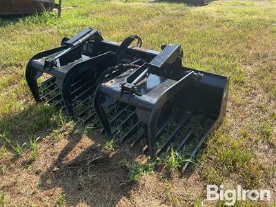 John Deere GT80 Skid Steer Root Grapple, 7' Wide, For Parts Only