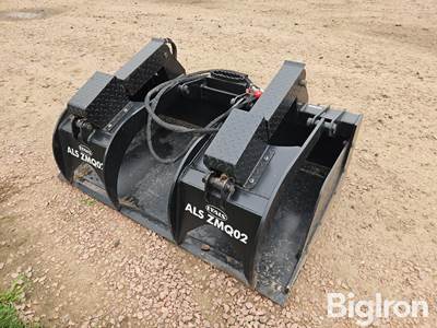 2026 Lyals ALS ZMQ02 Dual Grapple Bucket Skid Steer Attachment, 66" Wide Universal Mount