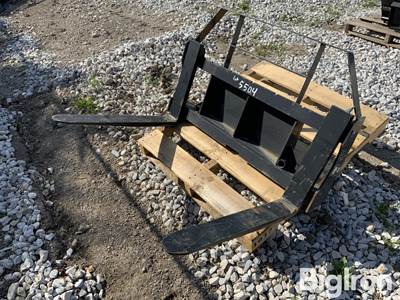 2025 Land Honor MPF-11-2000G Mini Skid Steer Forks w/ Bale Spear Brackets, 46" Wide