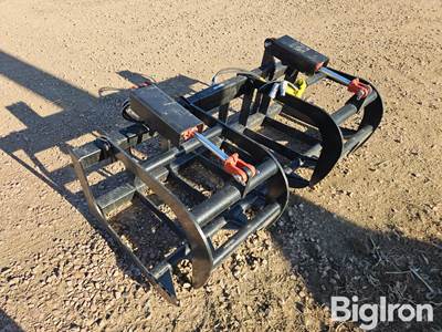 2025 Mid-State #18 E-Series Dual Cylinder Brush Grapple Skid Steer Attachment