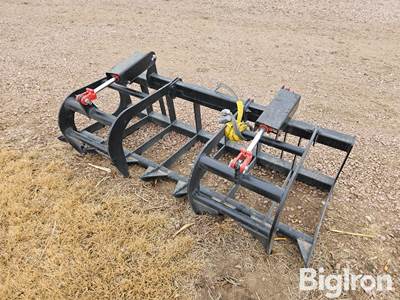 2025 Mid-State #18 E-Series Dual Cylinder Brush Grapple Skid Steer Attachment