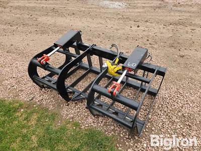 2025 Mid-State #18 E-Series Dual Cylinder Brush Grapple Skid Steer Attachment, 67" Wide