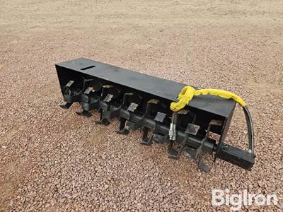 Mid-State 6' Tiller Skid Steer Attachment, Universal Mount, Standard Flow Hydraulics