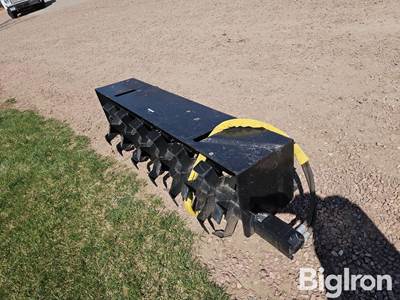 2025 Mid-State 6' Hydraulic Tiller Skid Steer Attachment, Universal Mount