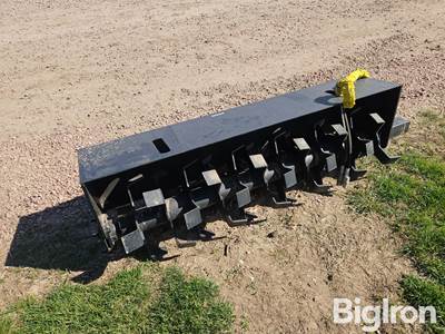 2025 Mid-State 6' Hydraulic Tiller Skid Steer Attachment, Universal Mount