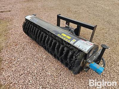 2025 Mower King Hydraulic Broom Skid Steer Attachment