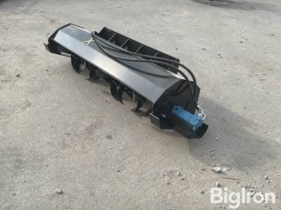 2026 Mower King ECSSTRO72 72" Skid Steer Rotary Tiller, Unused, Standard/Universal Mounting Plate