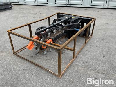 2026 Mower King ECSSCT2 Skid Steer Trencher, Standard/Universal Mounting Plate