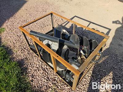 2026 Mower King SSECAG-Y Post Hole Auger Skid Steer Attachment w/ 6", 12", 14" Augers