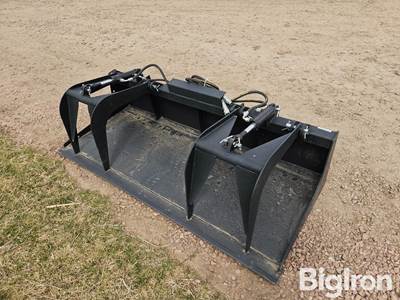 2025 Pabreak 79" Grapple Bucket Skid Steer Attachment, Universal Mount
