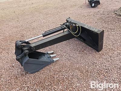 2025 Pabreak BE232 62" Skid Steer Hydraulic Backhoe Attachment w/ 14" 3-TOOTH Bucket