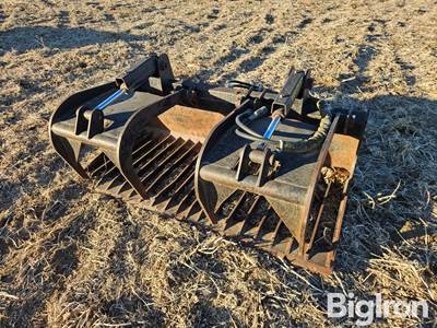 Piranha HD Dual Grapple Rock/ Bruck Grapple Skid Steer Attachment