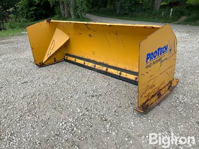 Pro-Tech SP08S 8’ Sno-Pusher Skid Steer Attachment