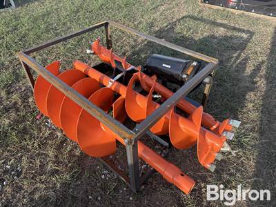 2026 Raytree RMA42 Heavy Duty Skid Steer Auger Drive with 3 Bits, 42" Depth