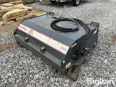 RoadHog PUB60 60" Hydraulic Broom Skid Steer Attachment, Universal Mount