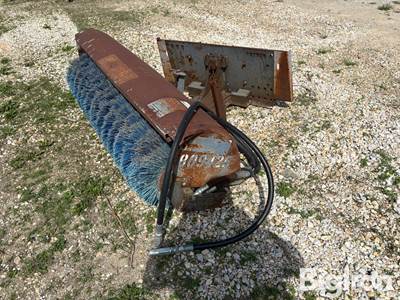 Sweepster S 24 Skid Steer Power Broom, 5' Manual Angle Hydraulic Drive