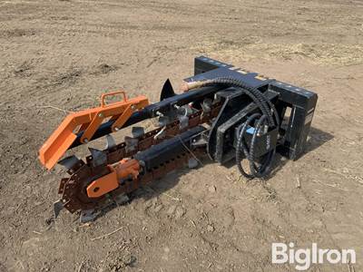 2023 Top Cat ECSSSTG200 Hydraulic Skid Steer Trencher, 3' Depth, 5" Width