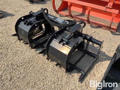 Terra Force YCG072 72" Root Grapple Bucket, Universal Skid Steer Quick Attach