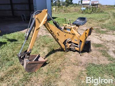 Dual 100B Skid Steer Backhoe Attachment, 3' Stick, 4' Boom, 16" Bucket