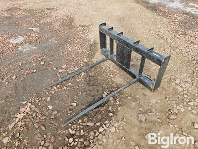 Bale Spear Skid Steer Attachment