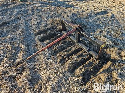 Bale Spear Skid Steer Attachment