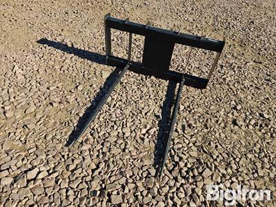 Bale Spear Skid Steer Attachment