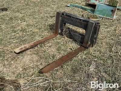 Used Fork Attachment, 40" Long x 4" Wide Tines