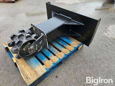 Unused Skid Steer Soil Compactor, Universal Mount, 10" x 14" Wheels, 24" Extension