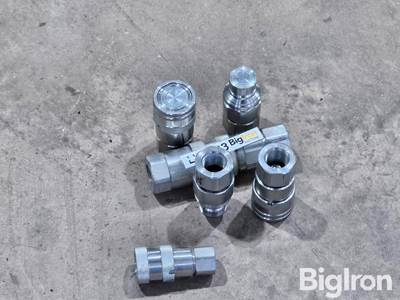 Used Flat Face Couplers (3 Sets) with Return Line Female Coupler