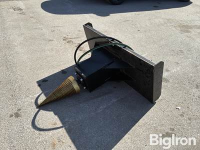 Skid Steer Log Splitter Attachment, 43" Working Length, Universal Skid Mount