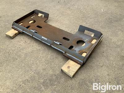 Used Skid Steer Adapter Plate 3/8" Thick x 45.5" Wide x 19.5" Tall