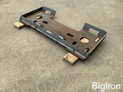 Used Shop Made Skid Steer Adapter Plate 3/8" x 45.5" x 19.5"