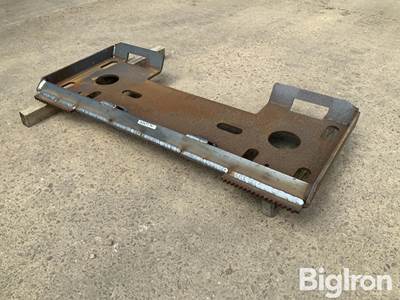 Used Shop Made Skid Steer Adapter Plate, 3/8" Thick x 45.5" Wide x 19.5" Tall