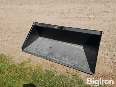 Used 68" Skid Steer Bucket, Universal Skid Steer Mounting Plate
