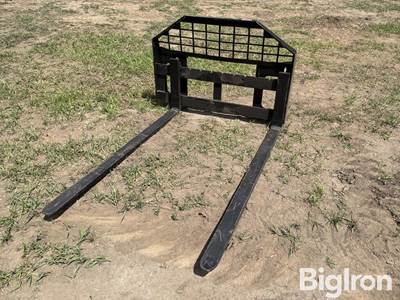 Used Forklift Forks, Manual Side to Side Adjust, Extra Long 65"