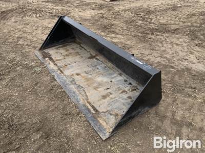 Used 78" Skid Steer Bucket with Universal Mounting Plate
