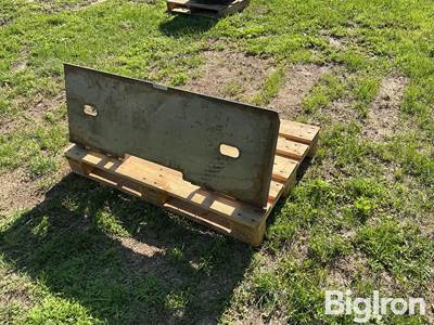 Used Homemade Skid Steer Plate, 1/4" Thick Heavy Duty
