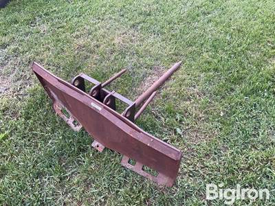 Used Homemade Skid Steer Bale Spear, 42.5" Spear Length