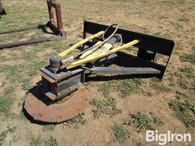 Used Skid Steer Mounted Hydraulic Tree Saw, 28" Blade w/ Replaceable Cutting Tips